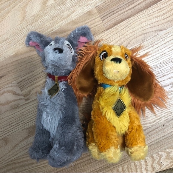 Lady & the Tramp Disney World Plush Set Dog Kids - Picture 1 of 8